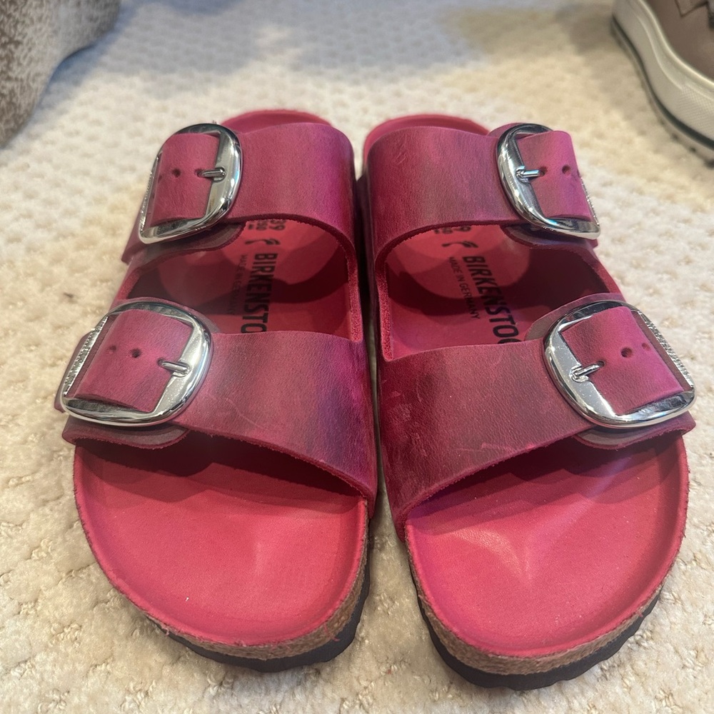 Birkenstock New Arizona Big Buckle Festival Fuchsia Oiled